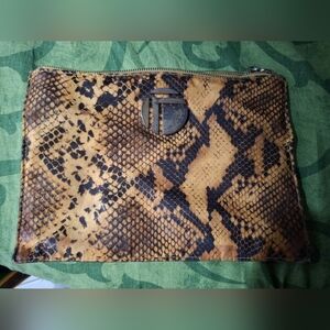 Trina Turk Snakeskin Clutch